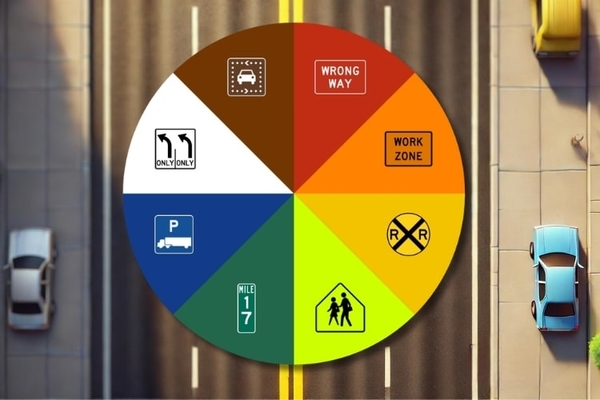 رنگ تابلو های راهنمایی و رانندگی