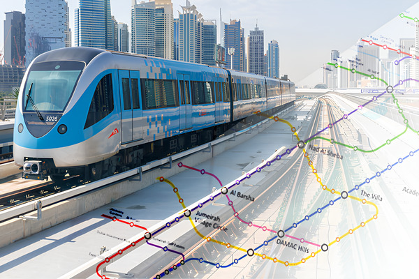 نقشه مترو دبی