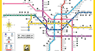 نقشه مترو تهران
